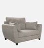 Mario Fabric 1 Seater Sofa in Lit Grey Colour