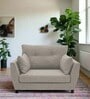 Mario Fabric 1 Seater Sofa in Lit Grey Colour