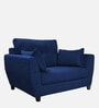 Mario Fabric 1 Seater Sofa in Royal Blue Colour