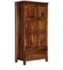 Maritsa Wardrobe with two drawers in Provincial Teak Finish on Rent