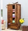 Maritsa Wardrobe with two drawers in Provincial Teak Finish on Rent
