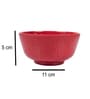 Red Hammered Melamine 300 ml  Soup Bowls