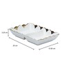 White Ceramic   1 Pc Appetizer Platter