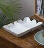 White Ceramic   1 Pc Appetizer Platter