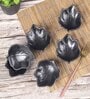 Set of 6 Black Melamine 30ml Each Dip Bowls