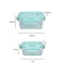 Green 340 Ml, 570 Ml Glass Set of 2 Glass continers