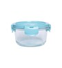 Blue 410 Ml , 570 Ml Glass Set of 2 Glass continers