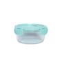 Green 410 Ml, 570 Ml Glass Set of 2 Glass continers
