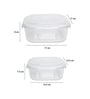 Transparent 800Ml, 1200 Ml Glass Set of 2 Glass continers
