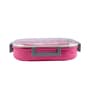 Pink Plastic BPA FreeMicrowave Safe Air tight Lunch Box