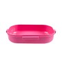 Pink Plastic BPA FreeMicrowave Safe Air tight Lunch Box
