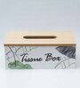 White 350 Ml Wood 1 pcs Tissue Box