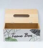 White 350 Ml Wood 1 pcs Tissue Box