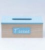 Blue 350 Ml Wood 1 pcs Tissue Box
