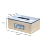 Grey 350 Ml Wood 1 pcs Tissue Box
