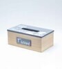 Grey 350 Ml Wood 1 pcs Tissue Box