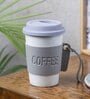 White & Grey 350 Ml Ceramic 1 pcs Tumbler