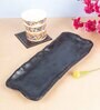 Blacj Melamine  Solid Glossy Finish Appetizer platter