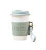White & Green 350 Ml Ceramic 1 pcs Tumbler
