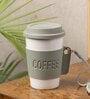 White & Green 350 Ml Ceramic 1 pcs Tumbler