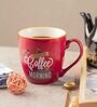 Red 400 Ml Ceramic 1 Pcs Coffee mug