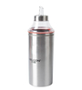 Silver Stainless Steel 1 Ltr  (Set of 2) Oil Dispenser