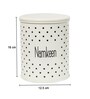 Ivory Galvanised Iron 1400ml Cookie & Namkeen Jar Containers