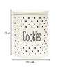 Ivory Galvanised Iron 1400ml Cookies Storage Jar
