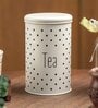 Ivory Galvanised Iron 1000ml Tea Storage Jar