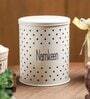Ivory Galvanised Iron 1400ml Namkeen Storage Jar