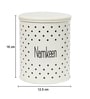 Ivory Galvanised Iron 1400ml Namkeen Storage Jar