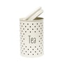 White 1 Ltr Galvanized iron Set of 2 Metal Continers