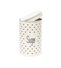 White 1 Ltr Galvanized iron Set of 2 Metal Continers