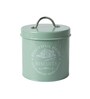 Green Mild Steel  Tea & Sugar Jar (Each 850 Ml),Biscuits & Namkeen Jar (Each 1300 Ml)
