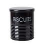 Black Galvanised Iron  Tea & Sugar Jar (Each 900 Ml),Biscuits & Namkeen Jar (Each 1700 Ml)