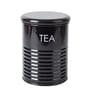 Black Galvanised Iron  Tea & Sugar Jar (Each 900 Ml),Biscuits & Namkeen Jar (Each 1700 Ml)
