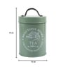 Green Mild Steel 850ml Tea Storage Jar