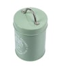Green Mild Steel 850ml Tea Storage Jar