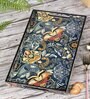 Blue Medium MDF Wooden Rectangular Serving Tray