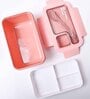 Market99 Lunch Pink Color Plastic Box (1200 ml +40 ml)