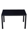 Marko 4 Seater Dining Set in Black Colour