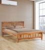 Marko King Size Bed in Honey Finish