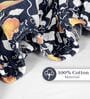 Marlin Floral 144 Tc Cotton Elastic Fitted Single Bedsheet With Pillowcover