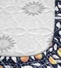 Marlin Floral 144 Tc Cotton Elastic Fitted Single Bedsheet With Pillowcover