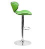 Marlon Height Adjustable Swivel Bar Stool In Green Colour