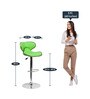 Marlon Height Adjustable Swivel Bar Stool In Green Colour