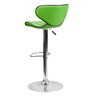 Marlon Height Adjustable Swivel Bar Stool In Green Colour