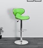 Marlon Height Adjustable Swivel Bar Stool In Green Colour