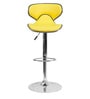 Marlon Height Adjustable Swivel Bar Stool In Yellow Colour
