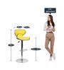 Marlon Height Adjustable Swivel Bar Stool In Yellow Colour